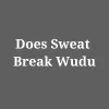 Does Sweat Break Wudu